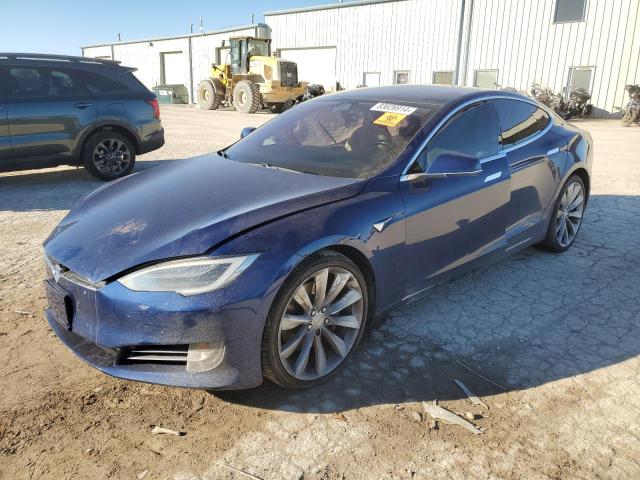 5YJSA1E24GF173912 - 2016 TESLA MODEL S BLUE photo 1