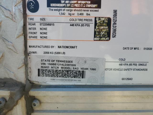 1N9EB1214LD391026 - 1990 UTILIMASTER TRAILER TWO TONE photo 9