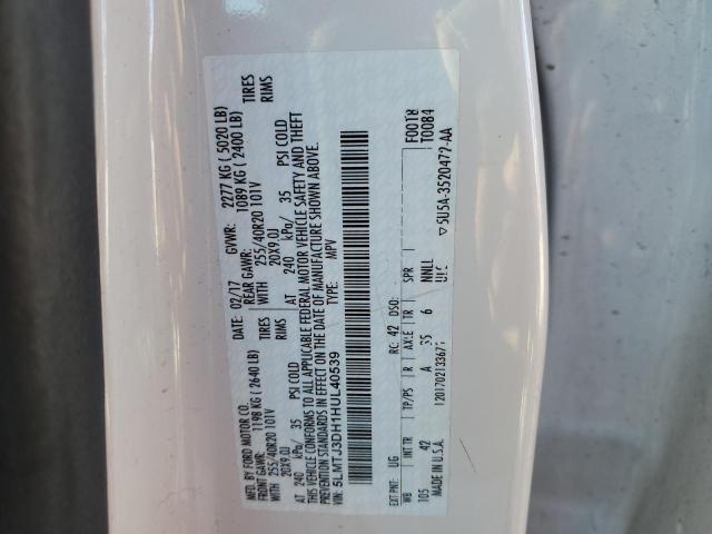 5LMTJ3DH1HUL40539 - 2017 LINCOLN MKC RESERVE თეთრი ფოტო 14