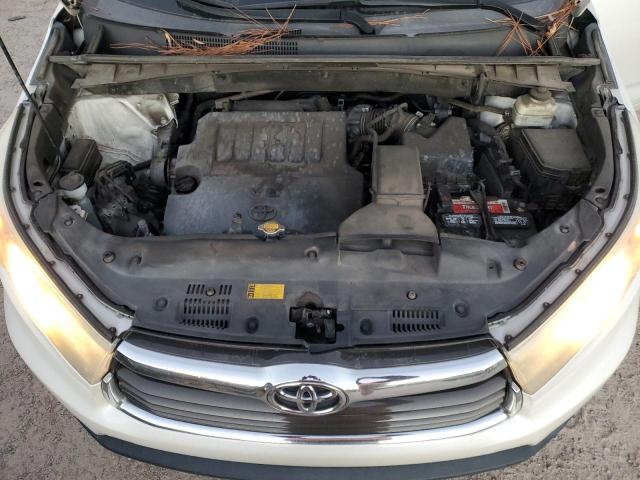 5TDKKRFH4FS057618 - 2015 TOYOTA HIGHLANDER XLE WHITE photo 12