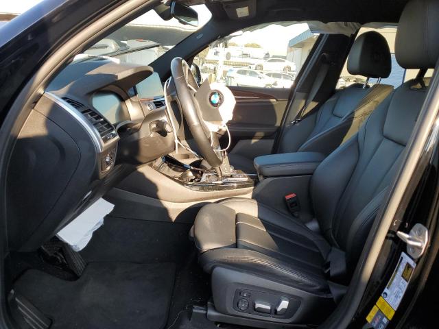 5UXTS1C09M9G91346 - 2021 BMW X3 XDRIVE30E BLACK photo 7