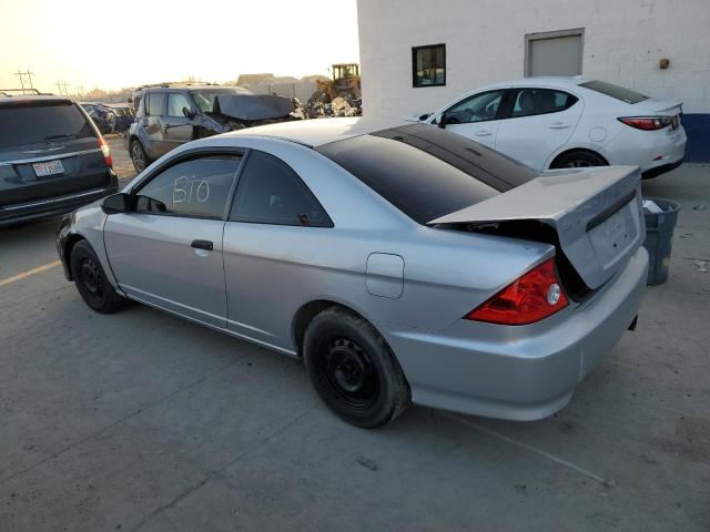 1HGEM211X4L005600 - 2004 HONDA CIVIC DX VP SILVER photo 2