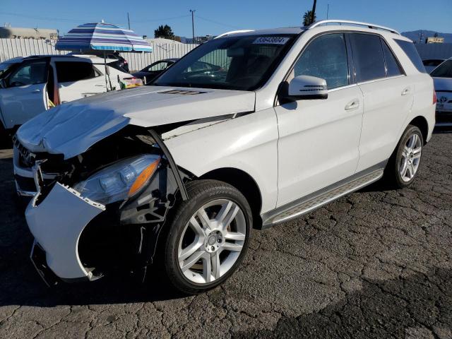4JGDA5HB6FA553106 - 2015 MERCEDES-BENZ ML 350 4MATIC WHITE photo 1