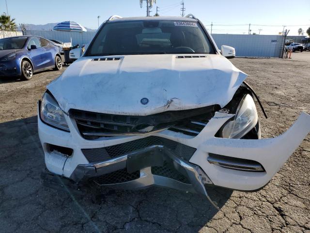 4JGDA5HB6FA553106 - 2015 MERCEDES-BENZ ML 350 4MATIC WHITE photo 5