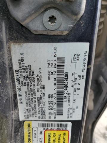 3LN6L2G94DR828300 - 2013 LINCOLN MKZ BLUE photo 13