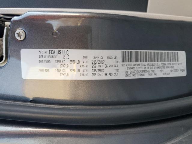 2C4RC1BG2KR652240 - 2019 CHRYSLER PACIFICA TOURING L Grafit foto 14