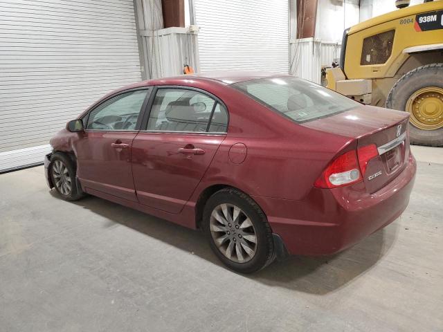 19XFA1F98AE004390 - 2010 HONDA CIVIC EXL მუქწითელი ფოტო 2