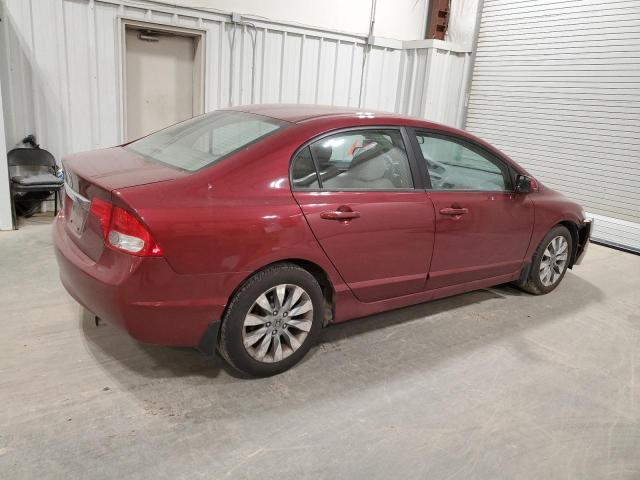 19XFA1F98AE004390 - 2010 HONDA CIVIC EXL მუქწითელი ფოტო 3