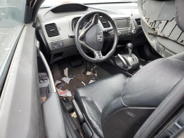 2HGFG12999H504144 - 2009 HONDA CIVIC EXL შავი ფოტო 8