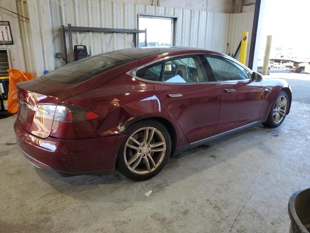 5YJSA1DN7CFS00350 - 2012 TESLA MODEL S BURGUNDY photo 3