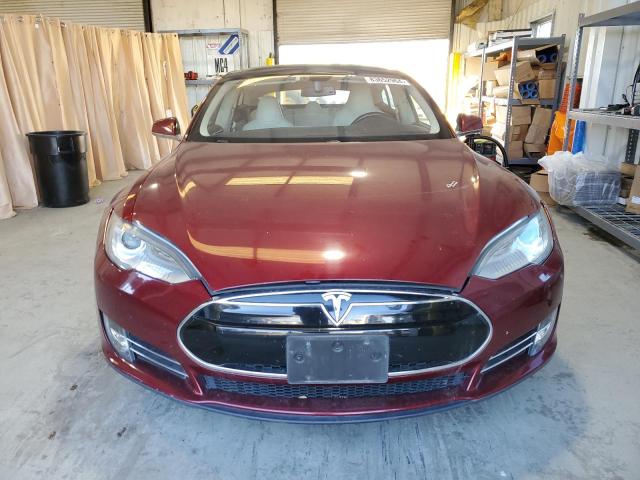 5YJSA1DN7CFS00350 - 2012 TESLA MODEL S BURGUNDY photo 5