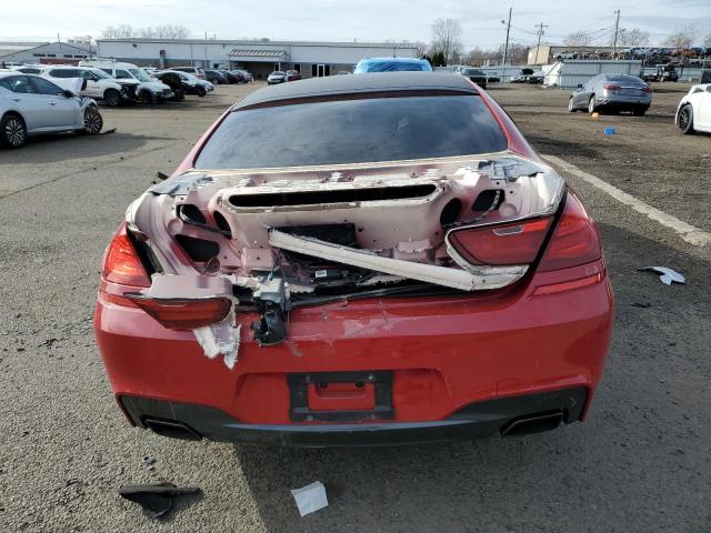 WBA6B2C57FGB99619 - 2015 BMW 650 I GRAN COUPE RED photo 6