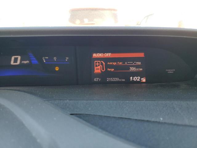 2HGFG3B03CH515905 - 2012 HONDA CIVIC EXL ნაცრისფერი ფოტო 9