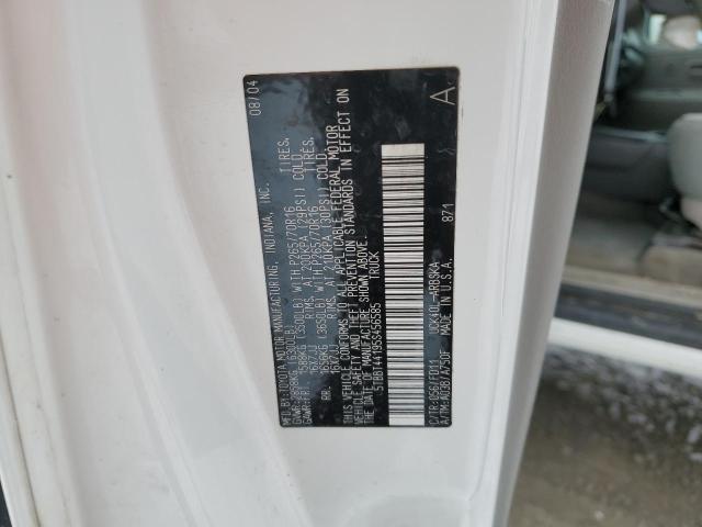 5TBBT44195S456585 - 2005 TOYOTA TUNDRA ACCESS CAB SR5 WHITE photo 12