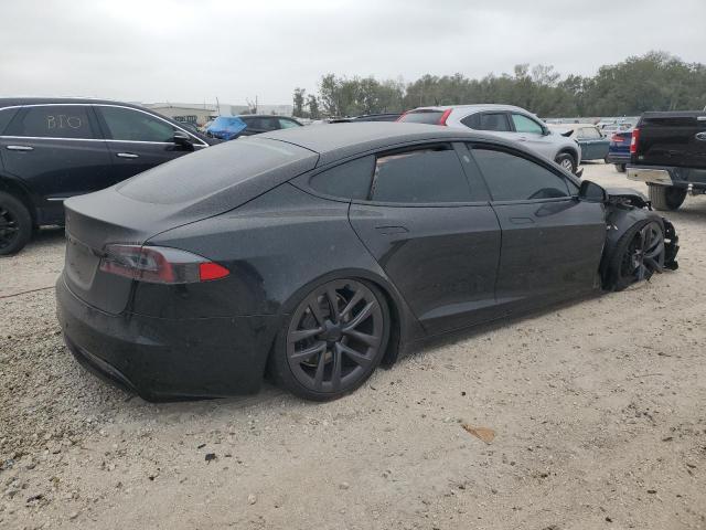 5YJSA1E53MF429348 - 2021 TESLA MODEL S BLACK photo 3