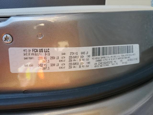 2C4RC1BG6HR552795 - 2017 CHRYSLER PACIFICA TOURING L TAN photo 13