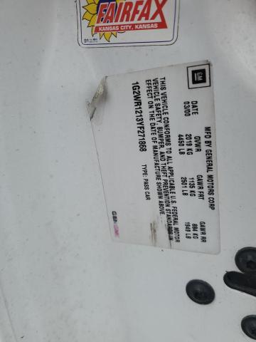 1G2WR1213YF271868 - 2000 PONTIAC GRAND PRIX GTP WHITE photo 12