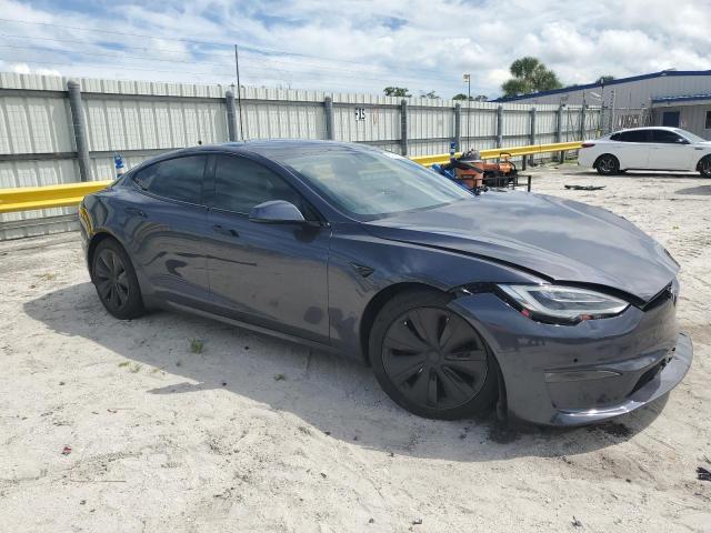 5YJSA1E59NF459505 - 2022 TESLA MODEL S GRAY photo 4