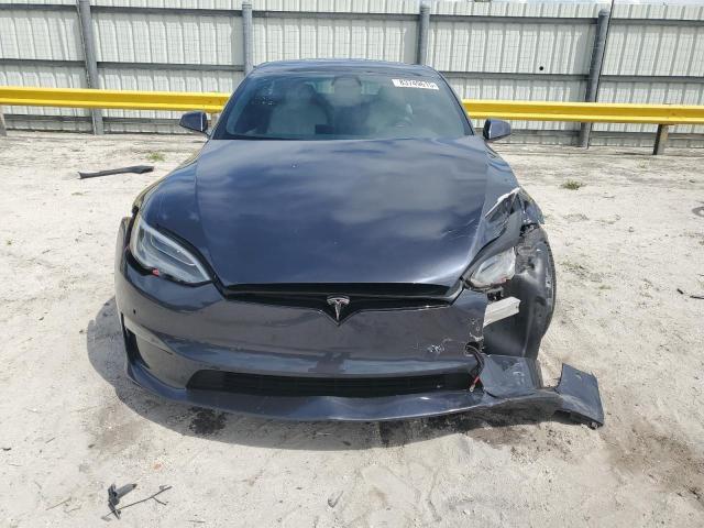 5YJSA1E59NF459505 - 2022 TESLA MODEL S GRAY photo 5