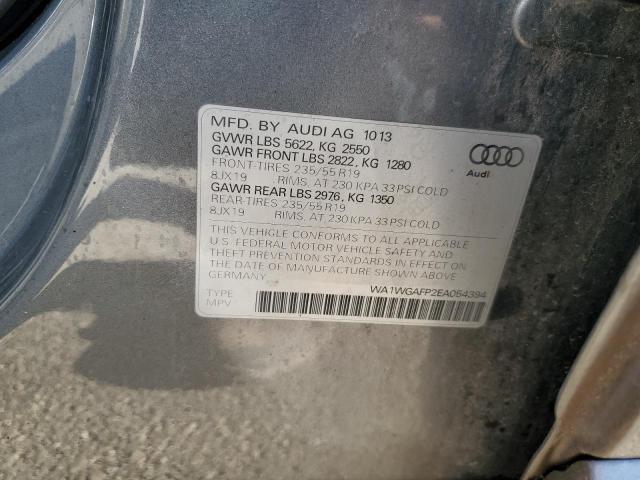 WA1WGAFP2EA054394 - 2014 AUDI Q5 PRESTIGE 银色 照片 13