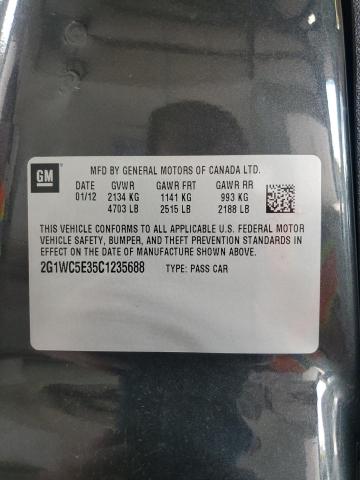 2G1WC5E35C1235688 - 2012 CHEVROLET IMPALA LTZ Grafit foto 12