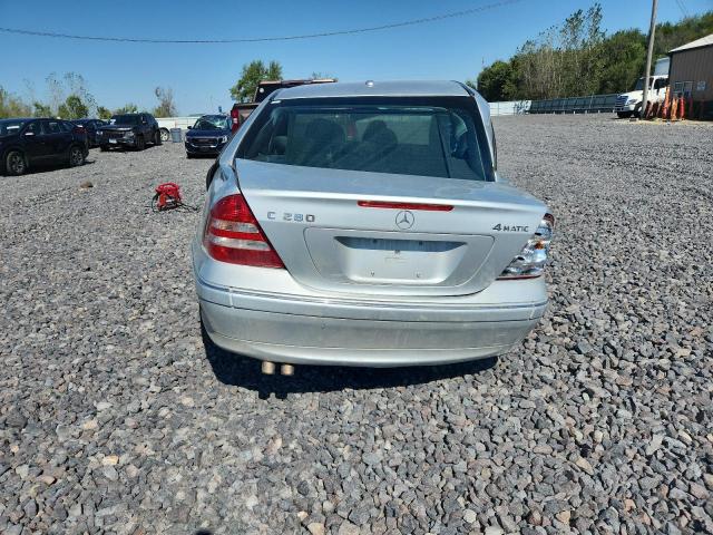 WDBRF92H37F898192 - 2007 MERCEDES-BENZ C 280 4MATIC SILVER photo 6
