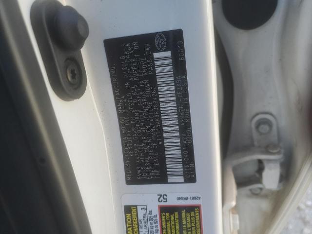 4T1T11AK9RU894260 - 2024 TOYOTA CAMRY SE NIGHT SHADE WHITE photo 12