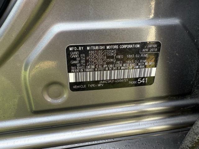 JA4AZ3A31JZ056721 - 2018 MITSUBISHI OUTLANDER SE ნაცრისფერი ფოტო 12