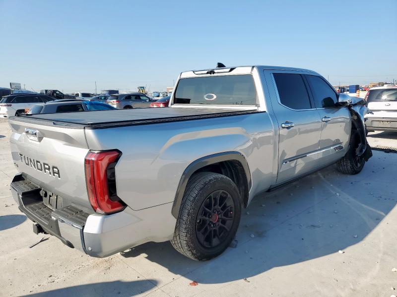 5TFMA5EC7NX006536 - 2022 TOYOTA TUNDRA CREWMAX PLATINUM SILVER photo 3