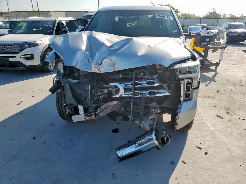 5TFMA5EC7NX006536 - 2022 TOYOTA TUNDRA CREWMAX PLATINUM SILVER photo 5