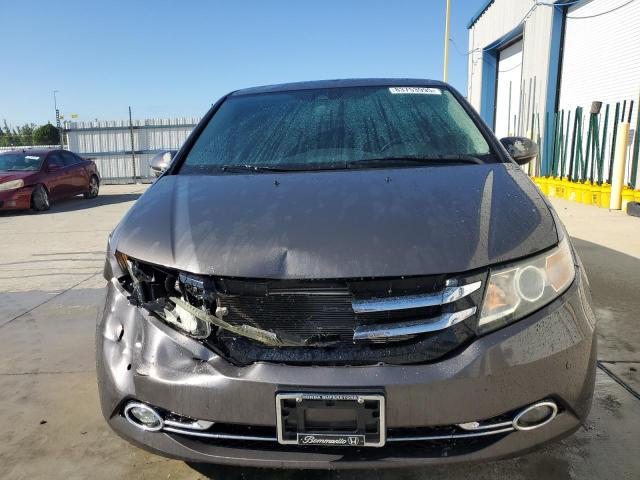 5FNRL5H95EB004231 - 2014 HONDA ODYSSEY TOURING GRAY photo 5