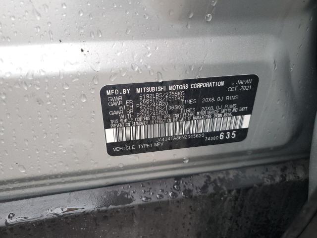 JA4J4TA86NZ045620 - 2022 MITSUBISHI OUTLANDER ES SILVER photo 12
