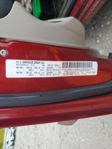 2C4RC1BG3CR258778 - 2012 CHRYSLER TOWN & COU TOURING 勃艮第红 照片 13