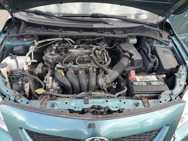 JTDBL40EX99039366 - 2009 TOYOTA COROLLA BASE TEAL photo 11