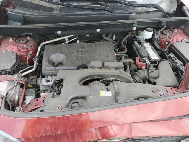 2T3H1RFV4MW134485 - 2021 TOYOTA RAV4 LE MAROON photo 12