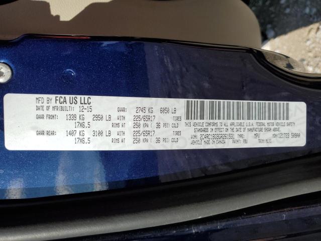 2C4RC1BG9GR261531 - 2016 CHRYSLER TOWN & COUNTRY TOURING BLUE photo 14