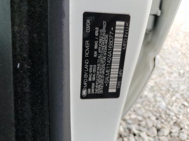 SALME11424A168077 - 2004 LAND ROVER RANGE ROVE HSE WHITE photo 13
