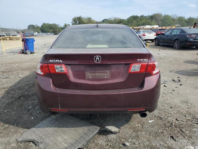 JH4CU2F60AC002564 - 2010 ACURA TSX BURGUNDY photo 6