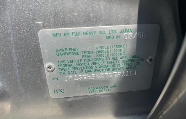 JF1SG636X7G721151 - 2007 SUBARU FORESTER 2.5X SILVER photo 10