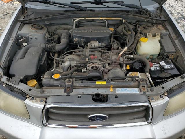 JF1SG65674G715106 - 2004 SUBARU FORESTER 2.5XS Argent photo 12