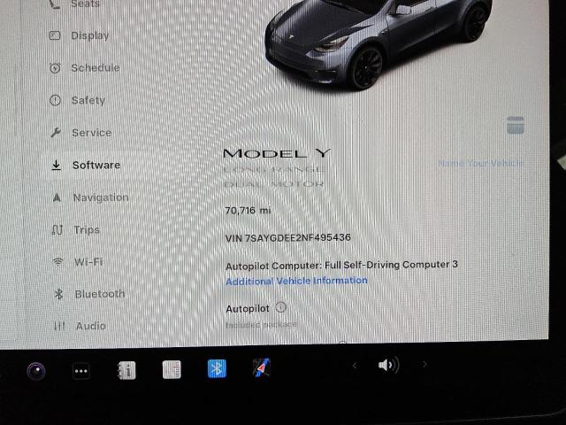 7SAYGDEE2NF495436 - 2022 TESLA MODEL Y Boz foto 9