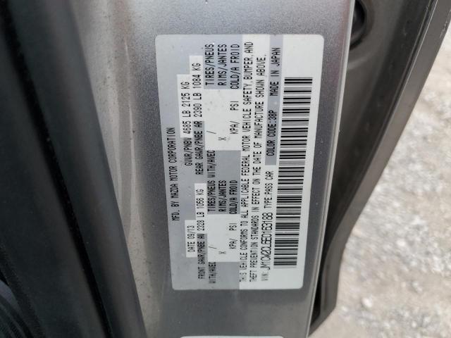 JM1CW2CL6E0163188 - 2014 MAZDA 5 TOURING GRAY photo 12