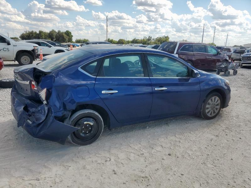 3N1AB7AP1KY209827 - 2019 NISSAN SENTRA S Blau Foto 3