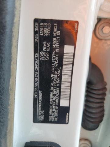 YV1382MSXA2499077 - 2010 VOLVO S40 2.4I WHITE photo 12