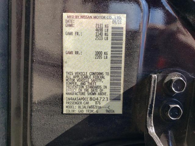 1N4AA5AP0CC804723 - 2012 NISSAN MAXIMA S PURPLE photo 12