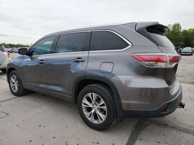 5TDJKRFH4ES010373 - 2014 TOYOTA HIGHLANDER XLE ნაცრისფერი ფოტო 2