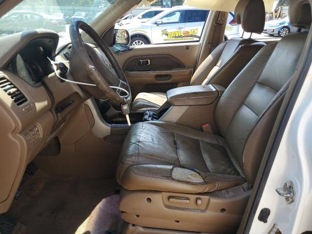 5FNYF28528B018090 - 2008 HONDA PILOT EXL Weiß Foto 7