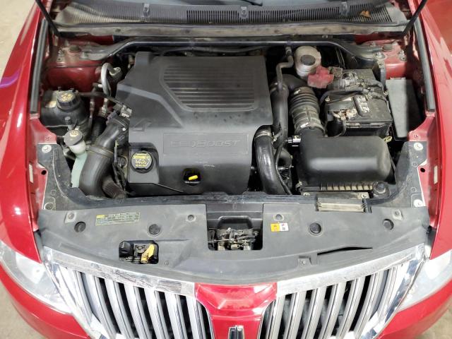 1LNHL9FT2AG603875 - 2010 LINCOLN MKS წითელი ფოტო 11