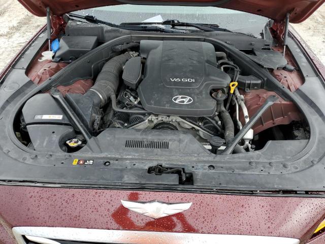 KMHGN4JE5FU021392 - 2015 HYUNDAI GENESIS 3.8L 勃艮第红 照片 11
