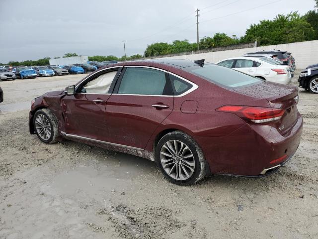 KMHGN4JE5FU021392 - 2015 HYUNDAI GENESIS 3.8L 勃艮第红 照片 2